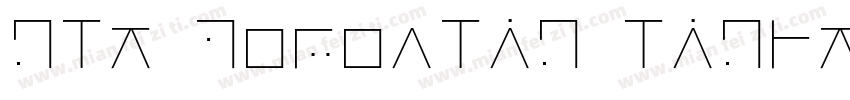 GLT Qomorlig light字体转换